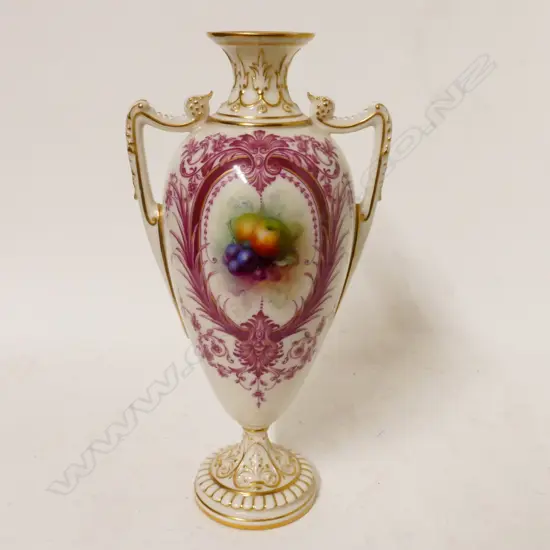 A tall Royal Worceserter two-handled vase