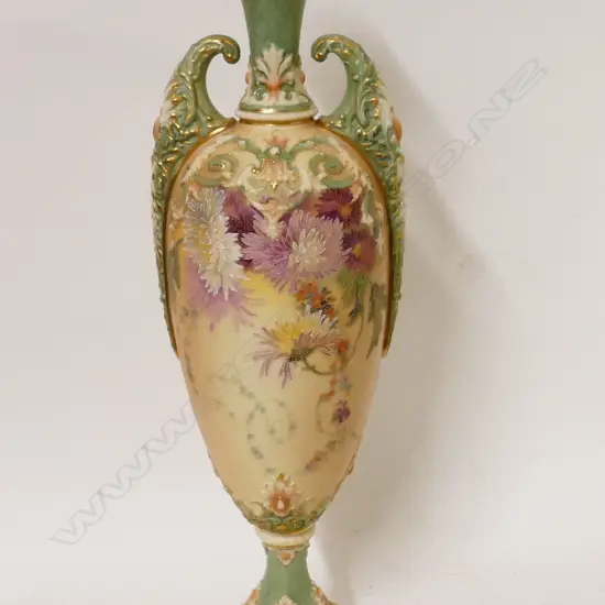 A tall Royal Worcester vase
