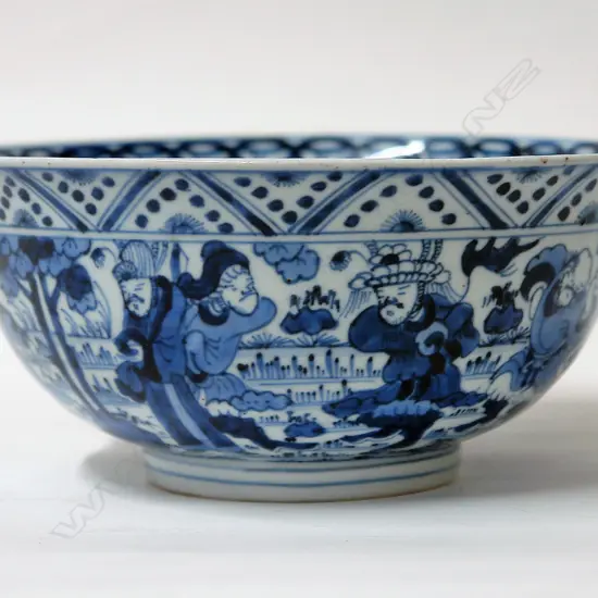 A Chinese quality blue and white decorated bowl