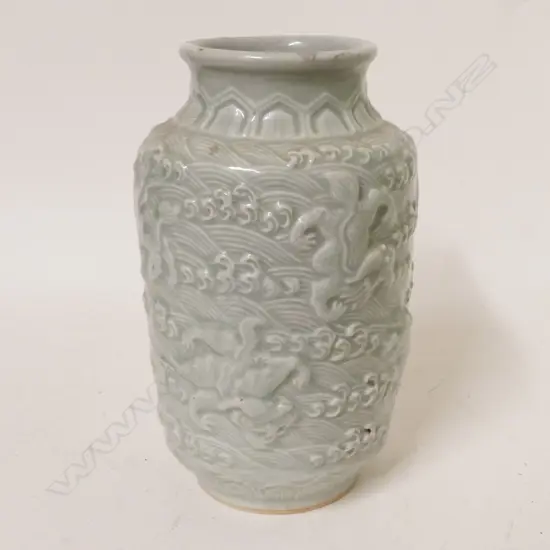 A Chinese celadon vase