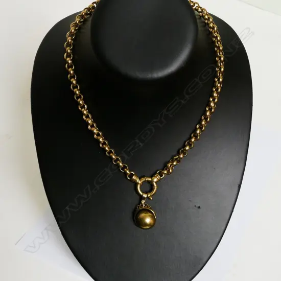 A 9ct. gold chain necklace
