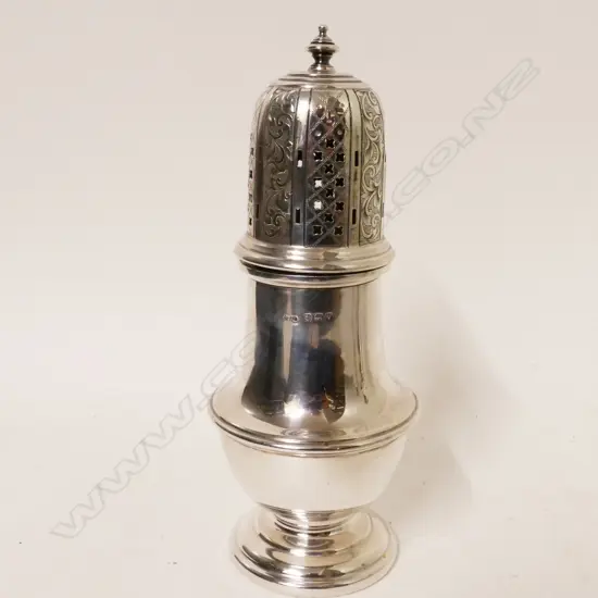 A George VI silver caster