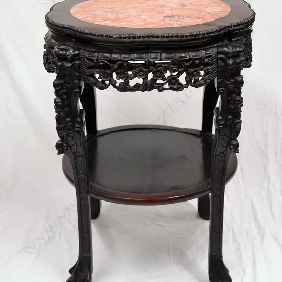 A Chinese hardwood centre table