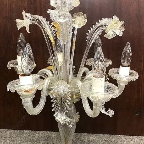 A Murano glass table lamp
