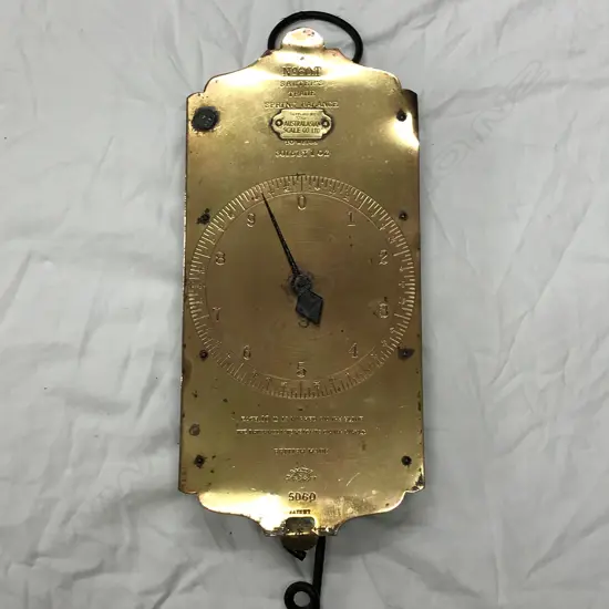 A brass Salter's scale