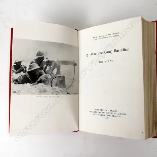 Official History of New Zealand in the Second World War 1939-45 '27 (Machine Gun) Battalion'
