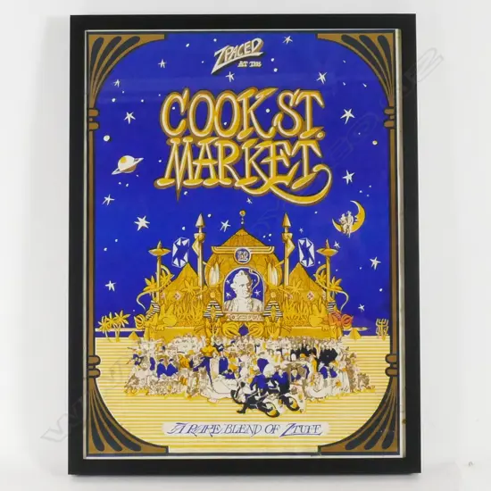 A 1970s vintage 'Cook St. Market' poster