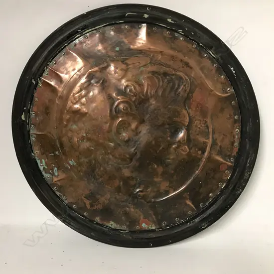 A New Zealand copper Arts and Crafts plaque