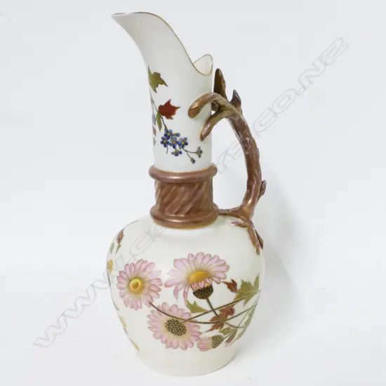 A German Royal Rudolstadt porcelain ewer