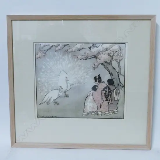 Helen Hyde (U.S.A. 1868-1919) 'The White Peacock'