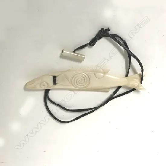 CARVED OWEN MAPP FISH