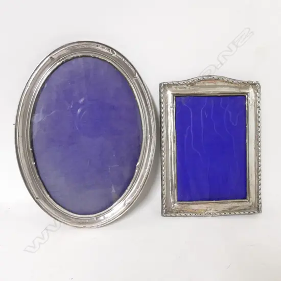 Two silver photo frames