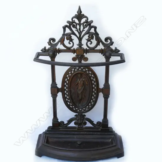 A Victorian cast iron umbrella stand