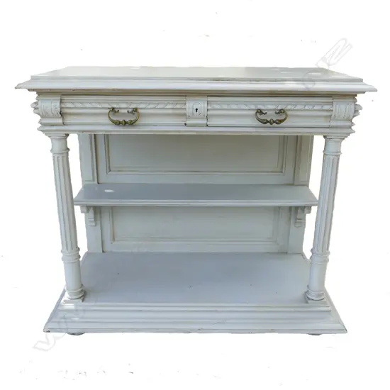 A French dove grey paint finish buffet