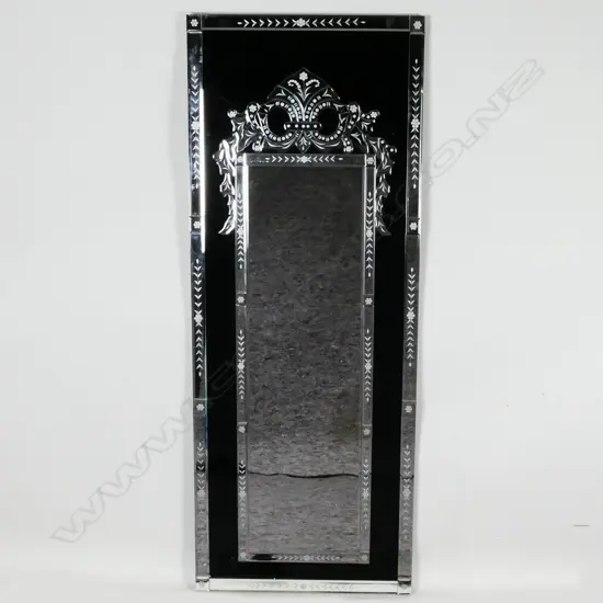 An antique reproduction Venetian style pier mirror